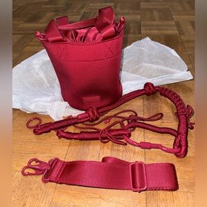 Dagne Dover Nico Bucket Bag in Spice with corded strap